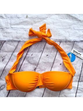 NWT Women’s Medium Cupshe Formed Underwire Orange Bikini Swim Top